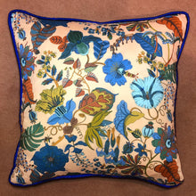 Load image into Gallery viewer, 50x50 Liberty London floral cushions with silk backing