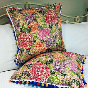 50x50 Vintage Liberty London Floral and Silk Cushions