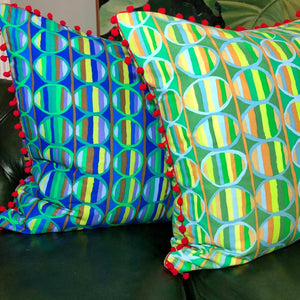 50x50 Bright Heat Wave Cushions