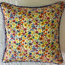 Load image into Gallery viewer, 50x50 Liberty London Floral cushions with silk backing