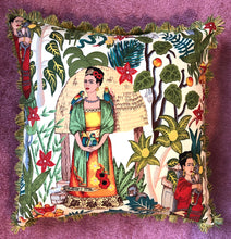 Load image into Gallery viewer, 50x50 Frida cushion with Liberty London backing