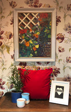 Load image into Gallery viewer, 50x50 Red corduroy & Pompom Cushion