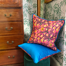 Load image into Gallery viewer, 50x50 Liberty London floral cushions with silk backing