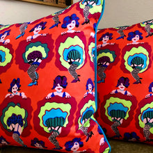 Load image into Gallery viewer, 50x50 Vibrant CanCan Dancers Cushions
