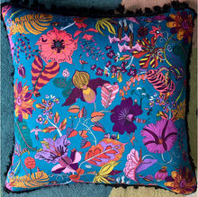 Load image into Gallery viewer, 50x50 Liberty London floral cushions with silk backing