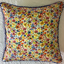 Load image into Gallery viewer, 50x50 Liberty London Floral cushions with silk backing
