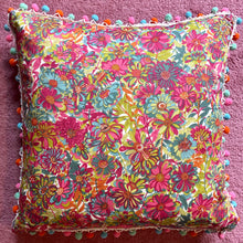 Load image into Gallery viewer, 50x50 Vintage Liberty London Floral and Silk Cushions
