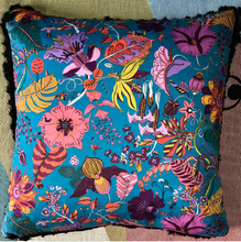 Load image into Gallery viewer, 50x50 Liberty London floral cushions with silk backing
